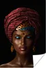 MuchoWow® Poster Frau - Farben - Kopftuch 20x30 cm - Produktbild-Vorschau 1