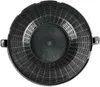 A black circular carbon filter for an air purifier or range hood, viewed from above. Produktbild-Vorschau