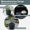 Kunststoff-Blumentopf mit anthrazitfarbenem Einsatz Milly Produktbild-Vorschau 3