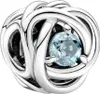 Pandora March Birthstone Sea Charm, srebro z kryształkami Podgląd zdjęcia produktu 7