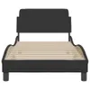 The Living Store Bettgestell mit Kopfteil Schwarz 80x200 cm Produktbild-Vorschau 5