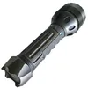 A black LED flashlight is shown against a white background. Podgląd zdjęcia produktu