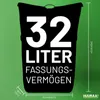 Huuraa Kurierrucksack Backpacker mit Herz 30-44 Liter Black Produktbild-Vorschau 3