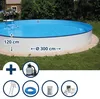 Stahlwandpool Set (7-teilig) halbhoch rund Brasilia 300x120 Produktbild-Vorschau 1