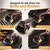 Elektrische Grillbürste mit 2 Edelstahl Bürstenkopf BBQ Produktbild-Vorschau 3