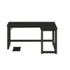 Eck-Gaming-Schreibtisch 140 cm, Schwarz, Modern & Loft, Produktbild-Vorschau 4