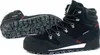 A pair of black Adidas Terrex hiking boots are shown against a white background. One boot is shown from the side, and the other is shown from the sole. Voir les images du produit