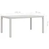 vidaXL Gartentisch 150x90x75 cm Gehärtetes Glas Poly Rattan Produktbild-Vorschau 12