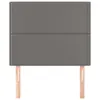 vidaXL Kopfteile 2 Stk. Grau 100x5x78/88 cm Kunstleder - Produktbild-Vorschau 4