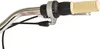 A close-up view of a bicycle handlebar with a grip and gear shifter. Produktbild-Vorschau