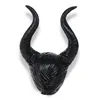 A pair of black Maleficent-style horns attached to a headpiece. Produktbild-Vorschau