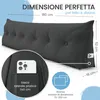 Cuscino per schienale ELONEO largo 180 cm, cuscino a cuneo Anteprima dell’immagine prodotto 3