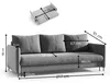 Sofello Schlafsofa Sofa mit Schlaffuntion und Bettkasten Produktbild-Vorschau 7