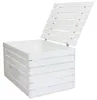 Grosse Holztruhe 80er weiss mit Deckel  80x50x39cm Produktbild-Vorschau 3