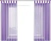 2er-Pack Gardinen Transparent Vorhang Set Wohnzimmer Voile Produktbild-Vorschau 2