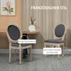 HOMCOM 2er Set Esszimmerstühle Küchenstuhl mit Produktbild-Vorschau 4