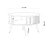 IVY Couchtisch Rund Beige, Ø76 cm, 44 cm Höhe, mit Produktbild-Vorschau 5