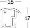 Walther Trendstyle telaio in plastica 70x100 cm nero Anteprima dell’immagine prodotto 3