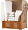 Strandkorb-Set - bene living - Ammersee Grande XL Teak - PE Produktbild-Vorschau 27