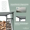 holz4home® Kaminholzregal Außen Holzlager I Größe: 182 x 70 Produktbild-Vorschau 4