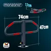 MONZANA® Parkovacia zábrana 2 kľúče skladacia integrovaný Náhľad obrázku produktu 4