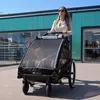 DERYAN Cyklovozík V2 – Dětský vozík pro 2 děti – Kočárek – Náhled obrázku produktu 6