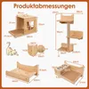 COSTWAY 6 PCS Mur d'escalade pour chats, arbre à chat avec Voir les images du produit 3