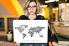MuchoWow® Laptop Aufkleber Sticker Cover Weltkarte - Produktbild-Vorschau 5