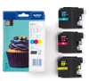 Brother LC123RBWBP, Cyan, Magenta, Gelb, Tinte auf Produktbild-Vorschau 1