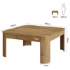 Tribesigns quadratischer Couchtisch, 100 cm Sofatisch, Produktbild-Vorschau 6