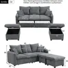 Merax Ecksofa U-Form mit Schlaffunktion und Stauraum, Produktbild-Vorschau 7