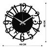 Opviq, Enzoclock - S006, Orologi da parete, nero, metallo, Anteprima dell’immagine prodotto 5