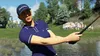 A female golfer swings her club on a golf course with spectators in the background. Produktbild-Vorschau