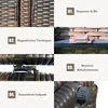Collage of close-up images highlighting features of a rattan storage box. Produktbild-Vorschau
