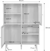 sweeek - Anrichte mit Rattan-Geflecht und Holzdekor, 4 Produktbild-Vorschau 5
