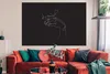 MuchoWow® Poster Kopf - Hand - Strichzeichnung 180x120 cm - Produktbild-Vorschau 2
