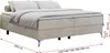 Boxspring bez čela LESS na vysokých nožičkách s úložným Náhled obrázku produktu 5