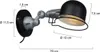 Mexlite - applique murale - Davin - noir - aluminium métal Voir les images du produit 6