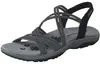 SKECHERS Damen Riemen Sandale schwarz Textil Stretch - Produktbild-Vorschau 27