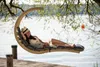 AMAZONAS Leżak huśtawka antracytowy z poduszką siedziska i Podgląd zdjęcia produktu 18