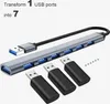INF USB3.0 zu USB2.0/3.0 USB-Hub mit 7 Ports Silber-Grau Produktbild-Vorschau 3