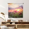 MuchoWow® Wandteppich Wandbehang Sonnenuntergang - Blumen - Produktbild-Vorschau 6