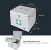 Medizinkoffer oder Erste Hilfe Koffer aus Aluminium von HMF mit den Maßen 30 x 25 x 25 cm in Silber Produktbild-Vorschau