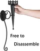 2er Set Schwarz Metall Kerzenhalter für Stumpenkerzen 43 cm Produktbild-Vorschau 5