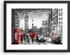 Gerahmtes Poster - Schwarzer Rahmen - London Bus - 40x30 cm Produktbild-Vorschau 1