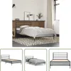 The Living Store Bettgestell Grau Sonoma 90x200 cm Produktbild-Vorschau 1