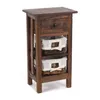 TELEFONTISCH "RATTAN 70" | 70x38x28cm (VxŠxH), mahagón | Náhľad obrázku produktu 1