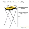 BigDean 2X Müllsackständer SwingFix GELB 120L Blauer Gelber Produktbild-Vorschau 2