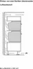 Diagram showing air circulation for installing two appliances stacked vertically. Produktbild-Vorschau