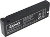 A black rechargeable battery with a white label. Podgląd zdjęcia produktu
